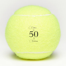 Script Personalisiert 50 & Fabulous Tennis Ball