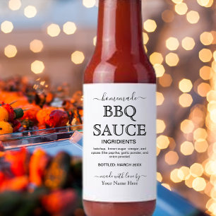 Script Personalisierte GRILLEN SAUCE Label Weinetikett