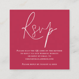 Script QR Code Wedding Magenta UAWG Begleitkarte