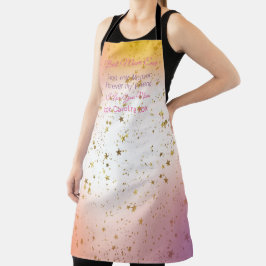 Script Quote Elegant Moderner Tag der stilvollen M Schürze