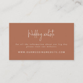 Script Schriftart Moderne Copper Color Wedding Web Begleitkarte