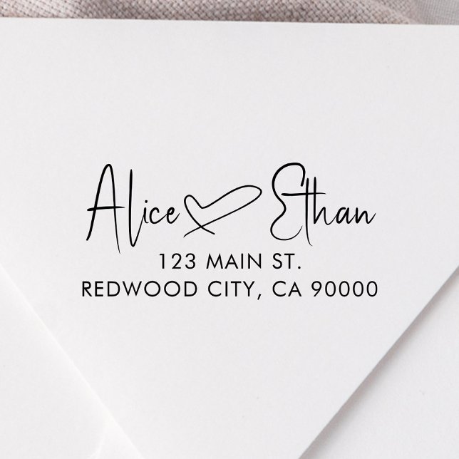 Script Signature Heart Rücksendeadresse Permastempel (Von Creator hochgeladen)