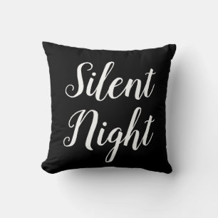 Script SILENT NIGHT - Typografie Kissen
