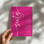 Script Sixty' 60th Birthday Einladung<br><div class="desc">Celebrate your milestone 60th birthday in style with our 'Elegant Script 60th Birthday Invitation.' This invitation exudes sophistication with its elegant script typography, showcasing the word 'sixty' running up the side. Plus, our easy-to-customize template allows you to add your own event details effortlessly. Say goodbye to fuss and hello to...</div>