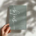 Script Sixty' 60th Birthday Einladung<br><div class="desc">Celebrate your milestone 60th birthday in style with our 'Elegant Script 60th Birthday Invitation.' This invitation exudes sophistication with its elegant script typography, showcasing the word 'sixty' running up the side. Plus, our easy-to-customize template allows you to add your own event details effortlessly. Say goodbye to fuss and hello to...</div>