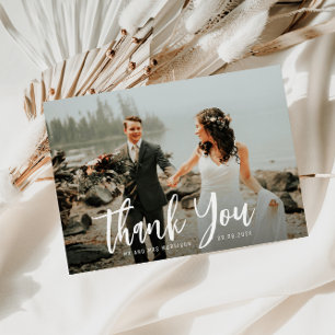 Script-Text danke Hochzeit Foto-Karte