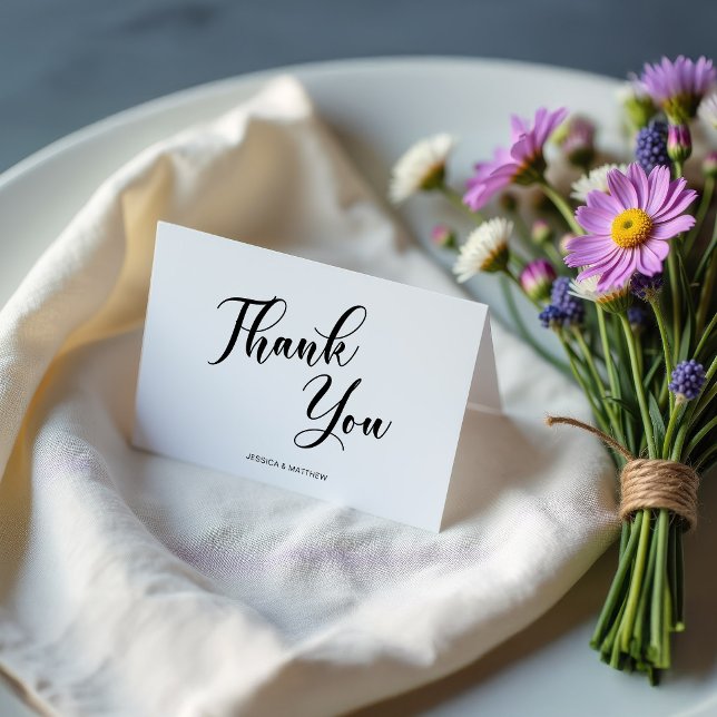 Script Thank Card for Couples Dankeskarte (Von Creator hochgeladen)