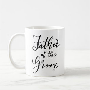 Script Vater der Groom Typografie Hochzeit Kaffeetasse