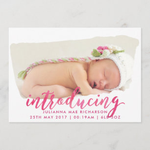 Script Watercolor Pinselstriche Schlaganfall Gebur Ankündigung
