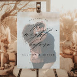 Script Willkommennacht vor dem Probe Poster<br><div class="desc">Ein Script Welcome Night Before Probe Dinner Schild mit schwarz-weißer Kalligraphie und sauberem bearbeitbarem Text. Klicken Sie auf die Schaltfläche Bearbeiten,  um dieses Design anzupassen.</div>