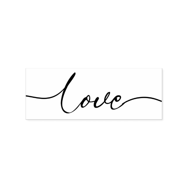 Scripte Typografie Valentine Liebe Gummistempel (Prägung)