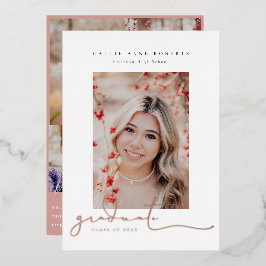 Scripted Snapshots Foto Abschluss Folieneinladung