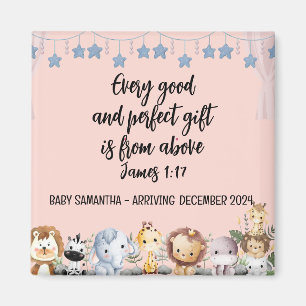 Scripting Baby Girl Ankündigung Magnet gutes Gesch