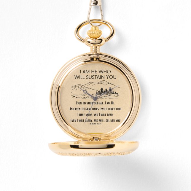 Scripting Pocket Watch Armbanduhr (Vorderseite)