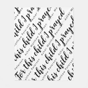 Scripting Verse Personalisiert Baby Fleece Blanket