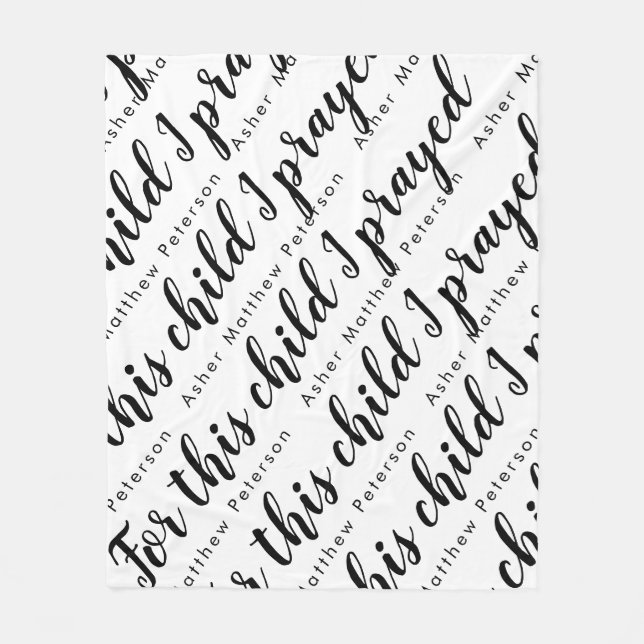 Scripting Verse Personalisiert Baby Fleece Blanket (Vorderseite)