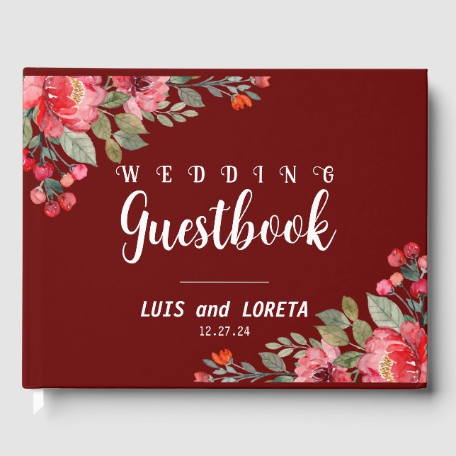Scripting Wedding Guestbook Gästebuch (Vorderseite)