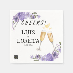 Scripting Wedding Napkins Serviette