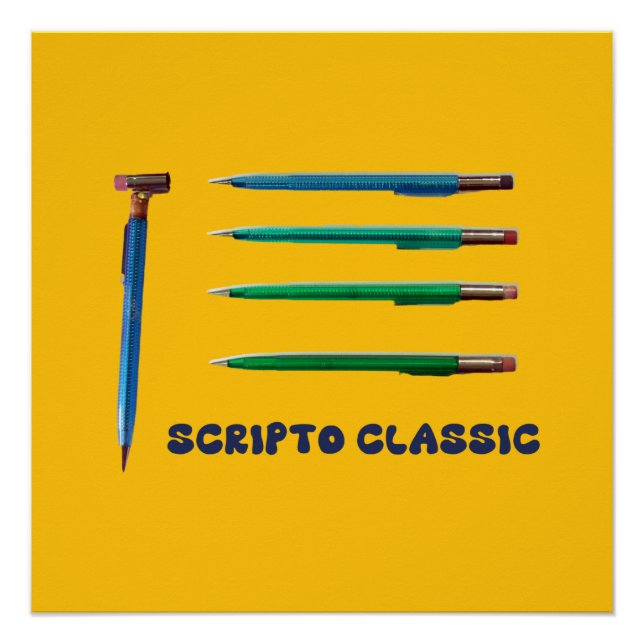 Scripto Classic Druckbleistift Poster (Vorderseite)