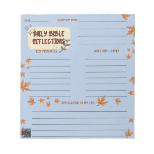 Scripture Daily Reflection Notepad Blue Notizblock
