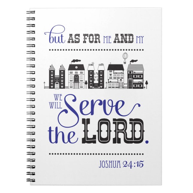 Scripture Inspired Journal Bible Joshua 24 Notizblock (Vorderseite)