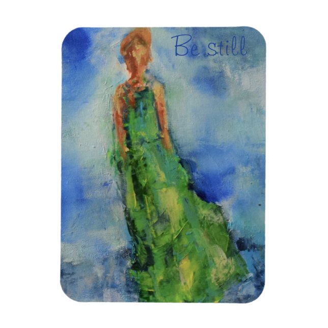 Scripture magnet "Be Still" (Vertikal)