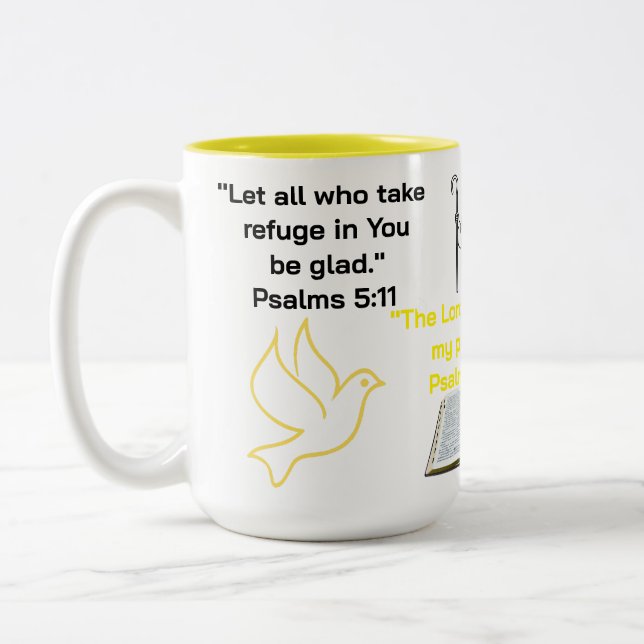Scripture oriented zweifarbige tasse (Links)