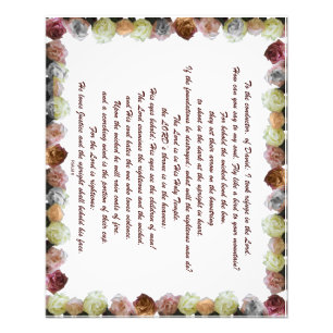 Scripture, Psalm 11, Flowerful Fotodruck