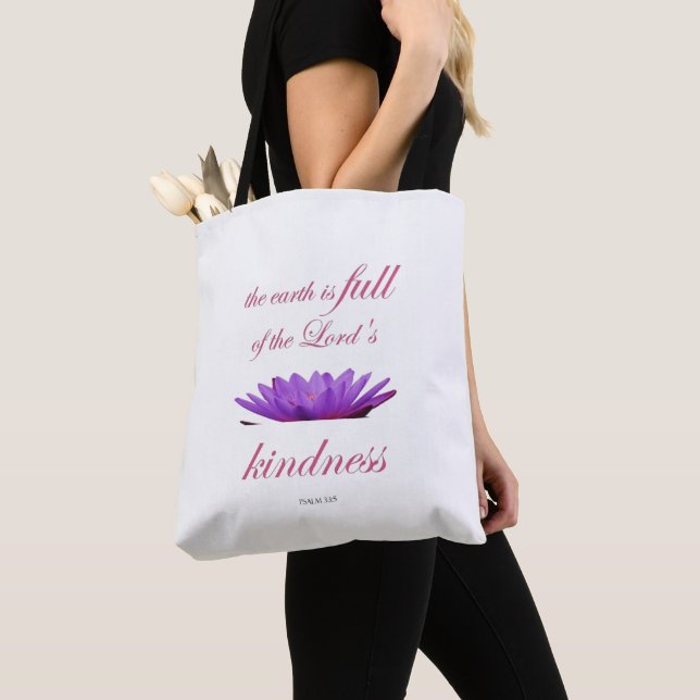 Scripture, Psalm 33,  Lord's Kindness Purple Lotus (Von Nahem)
