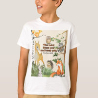 Scripture T Shirt für Kinder mit Waldtieren