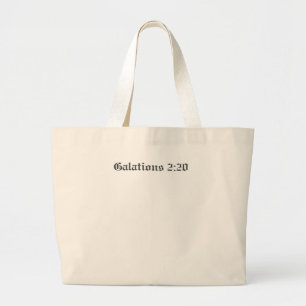 Scripture Tote Bag Jumbo Stoffbeutel