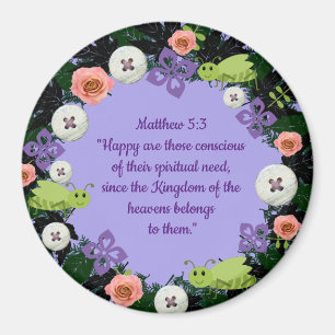 Scripture Verse Spirituelle Message Kingdom Magnet