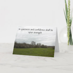 Scripturenkarte, um Vertrauen zu fördern. Karte