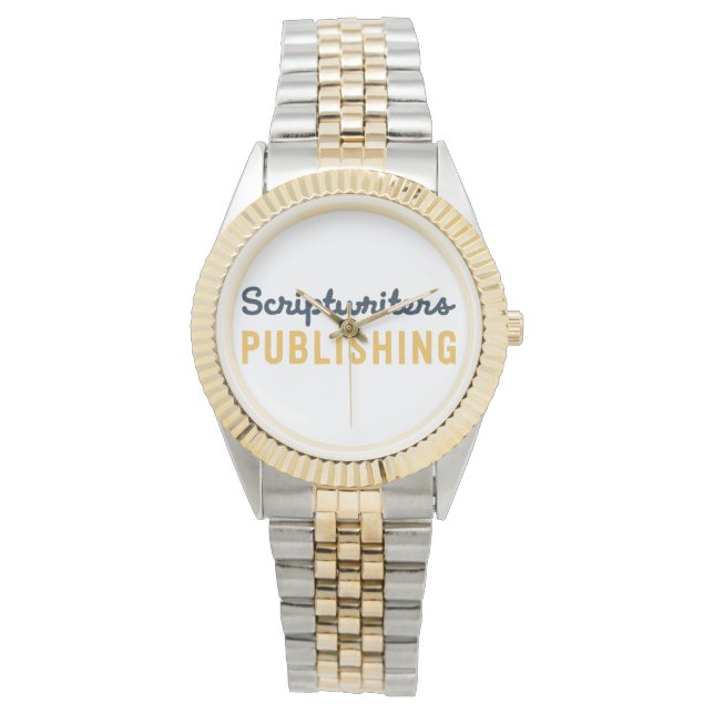 Scriptwriter Publishing Dark Blue/Yellow Watch Armbanduhr (Vorderseite)