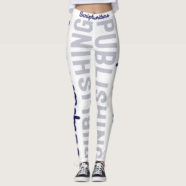 Scriptwriters, die Marine-Blau/graue Leggings (Vorderseite)