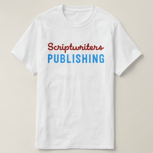 Scriptwriters, die Ziegelstein/SalzwasserTaffy T T-Shirt (Design vorne)