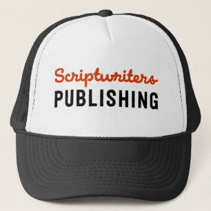 Scriptwriters-Veröffentlichenroter/schwarzer Hut Truckerkappe