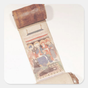 Scroll, 1406 quadratischer aufkleber