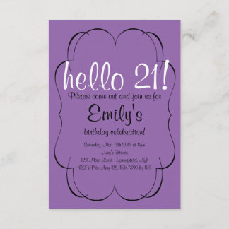 Scroll Birthday Einladung