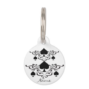 Scroll Black Spades Thunder_Cove im Tattoo-Stil Haustiermarke