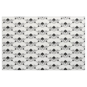 Scroll Black Spades Thunder_Cove im Tattoo-Stil Stoff