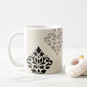 Scroll Damask Kunst, Dichtung und Musik Kaffeetasse