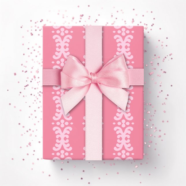 Scroll Dot in Rosa Geschenkpapier (Von Creator hochgeladen)