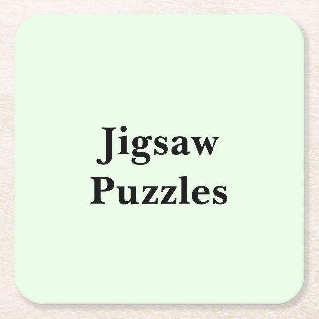 Scroll Down To See These Jigsaw Puzzles Rechteckiger Pappuntersetzer (Vorderseite)