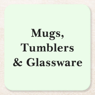 Scroll Down To See These Mugs Tumblers Glassware Rechteckiger Pappuntersetzer
