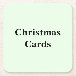 Scroll Down To See These Photo Christmas Cards Rechteckiger Pappuntersetzer