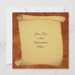 Scroll-Einladung Einladung