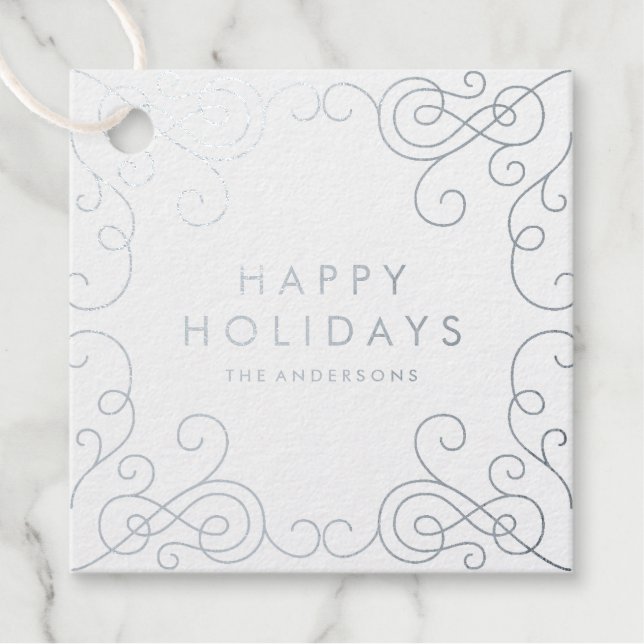 Scroll Holiday Fovor Tag (Vorderseite)