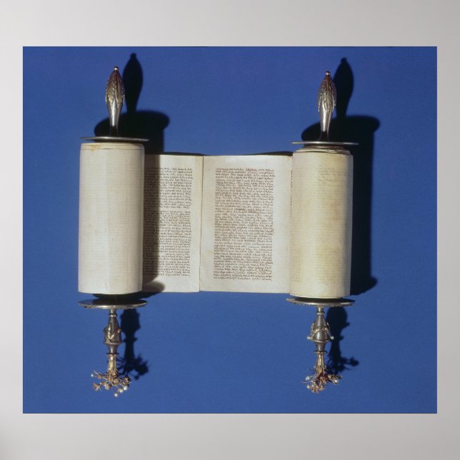 Scroll Miniatur Torah, 1765 Poster (Vorne)