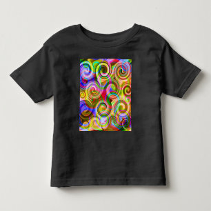 Scroll Pastell geometrisch abstrakt Kleinkind T-shirt